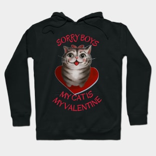 Sorry boys my cat is my valentine. Hoodie